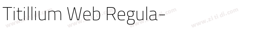 Titillium Web Regula字体转换